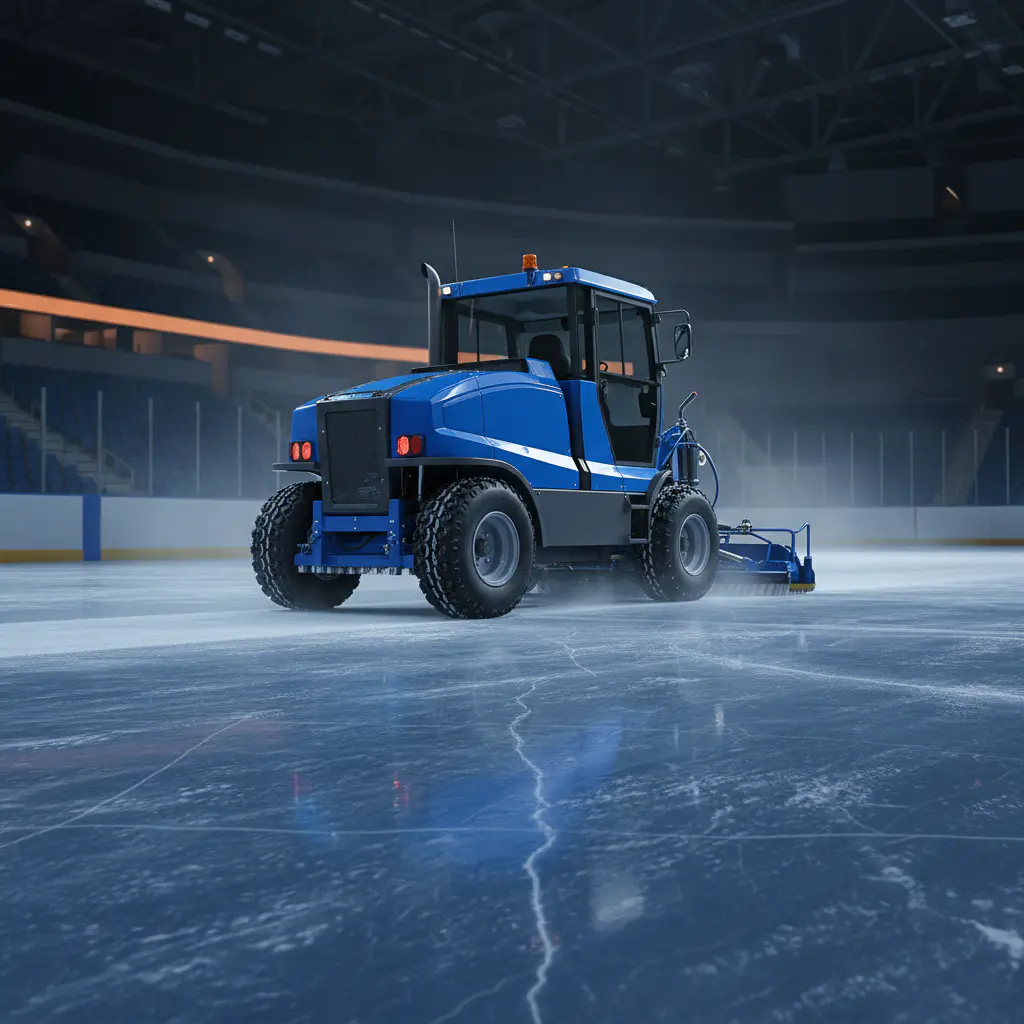 New ice resurfacing machine on the rink